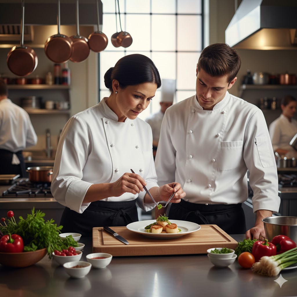 A close-up detail shot of handcrafted leather luggage.